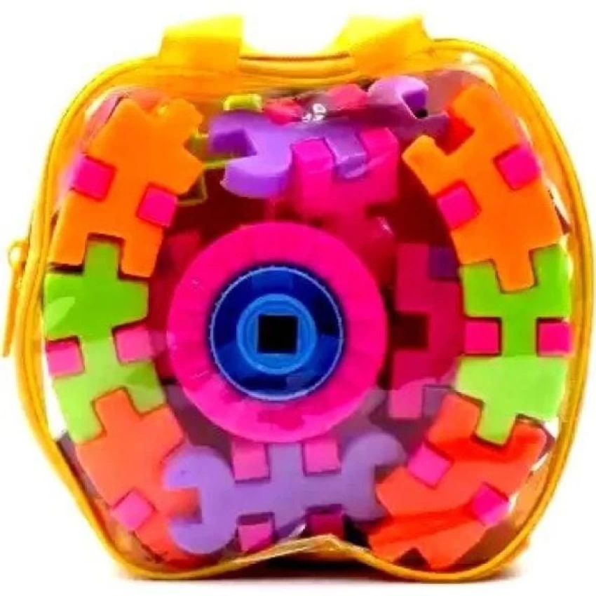 Block Puzzle Set In Bag For Boys & Girls
