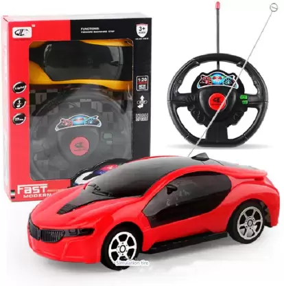 Toys World 3D Fast Steering Remote Car (Red)